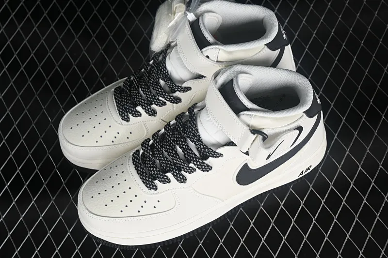 All categories Nk Air Force 1 Air Force series Nk Air Force 1 Mid Air Force mid-top Nk Air Force 1'07 Mid beige black hook Starry Air Force One mid-top casual sneakers SH0235-511